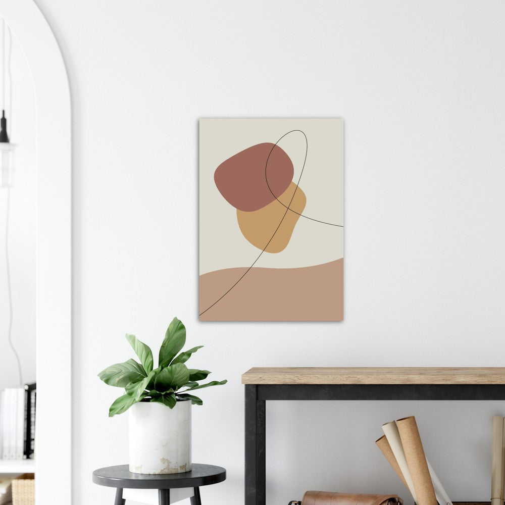 Trendy Lines No.1 | Abstrakt | Line Art | Trendfarger | Kunst | Poster | Plakat