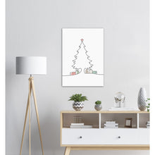 Last inn bildet i Galleri-visningsprogrammet, Juletre Line Art No.1 | Julepynt | Plakat
