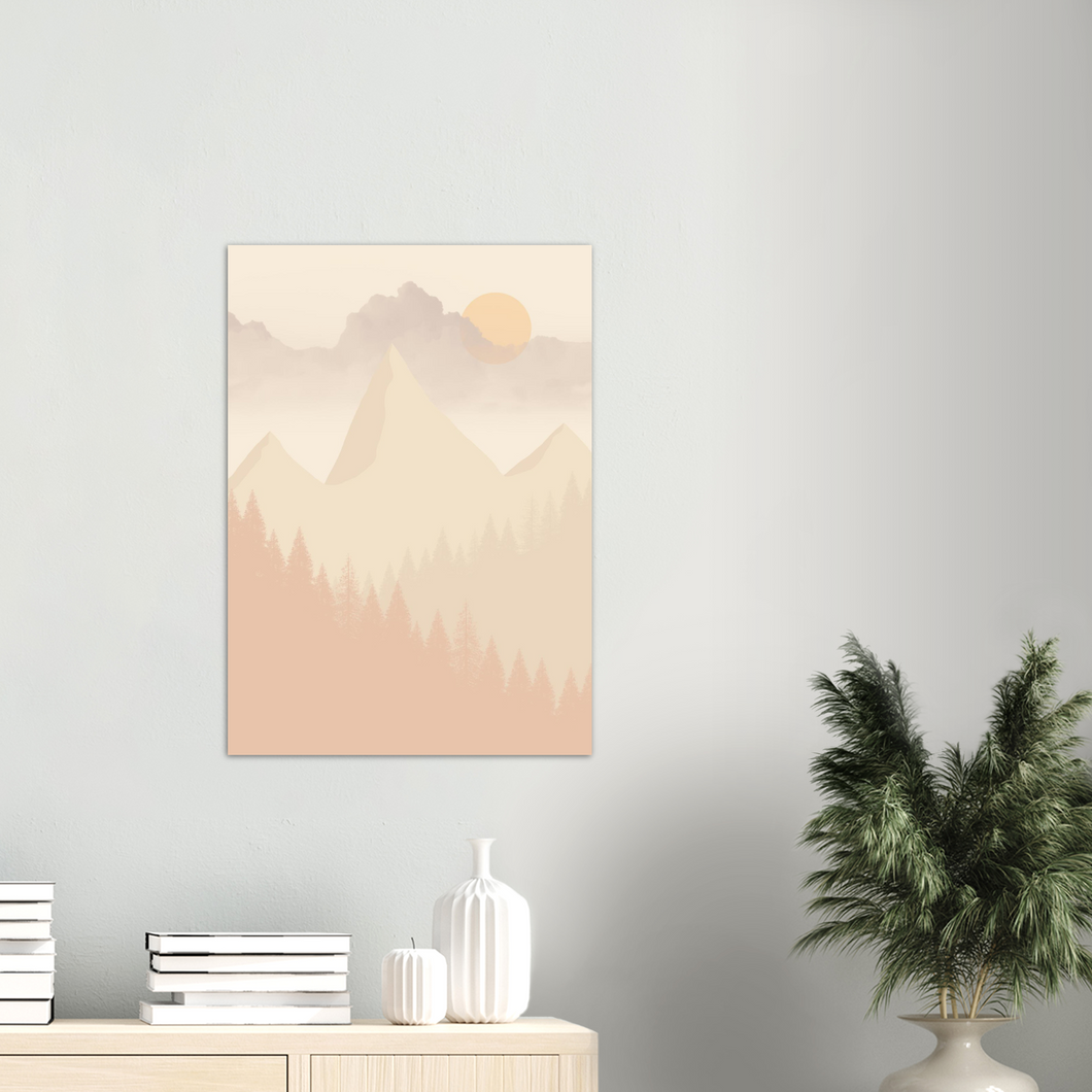 Beige landskap nr.3 | Digital Kunst | Plakat | Poster | Veggkunst