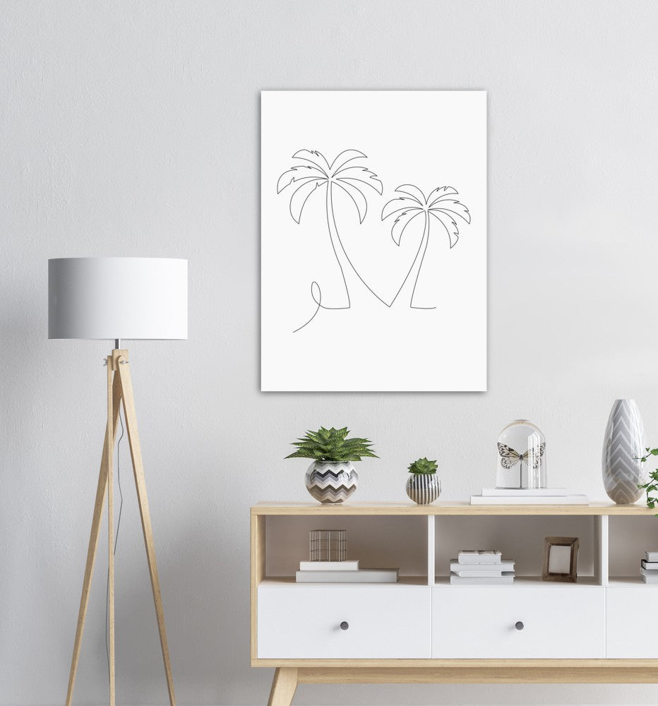 Palme Nr.1 | Line Art | Poster | Plakat | Abstrakt | Kunst