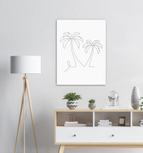 Last inn bildet i Galleri-visningsprogrammet, Palme Nr.1 | Line Art | Poster | Plakat | Abstrakt | Kunst
