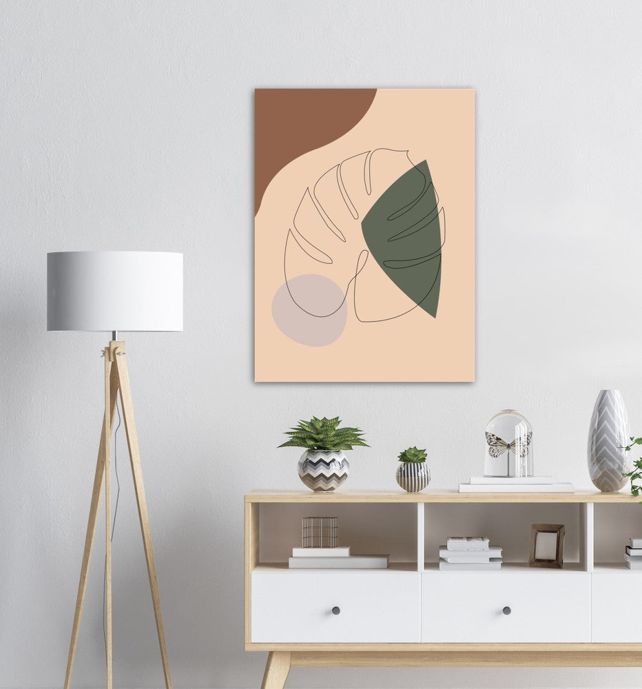Monstera Nr.1 | Line Art | Poster | Plakat | Abstrakt | Kunst