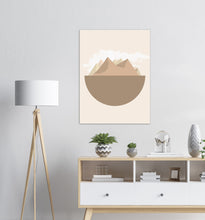 Last inn bildet i Galleri-visningsprogrammet, Jordklode Beige nr.4 | Digital Kunst | Plakat | Poster | Veggkunst | Beige
