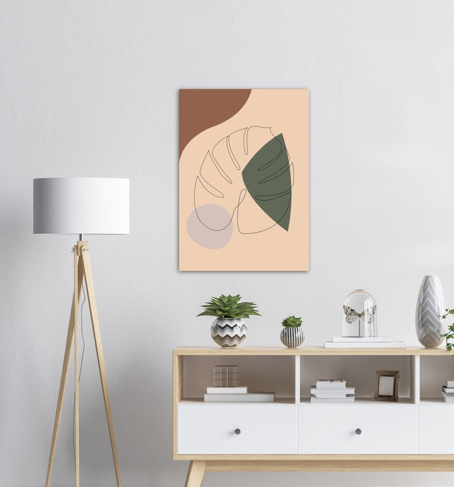 Monstera Nr.1 | Line Art | Poster | Plakat | Abstrakt | Kunst