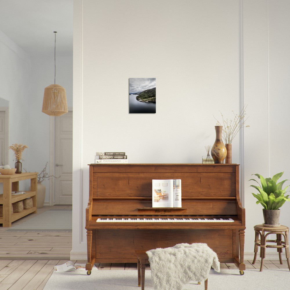 Hyttene ved fjorden | Fotokunst | Plakat