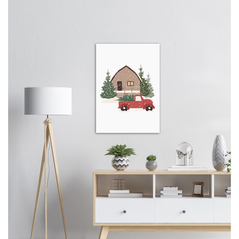 Hytten | Julepynt | Plakat | Poster | Jul | Juledekorasjon